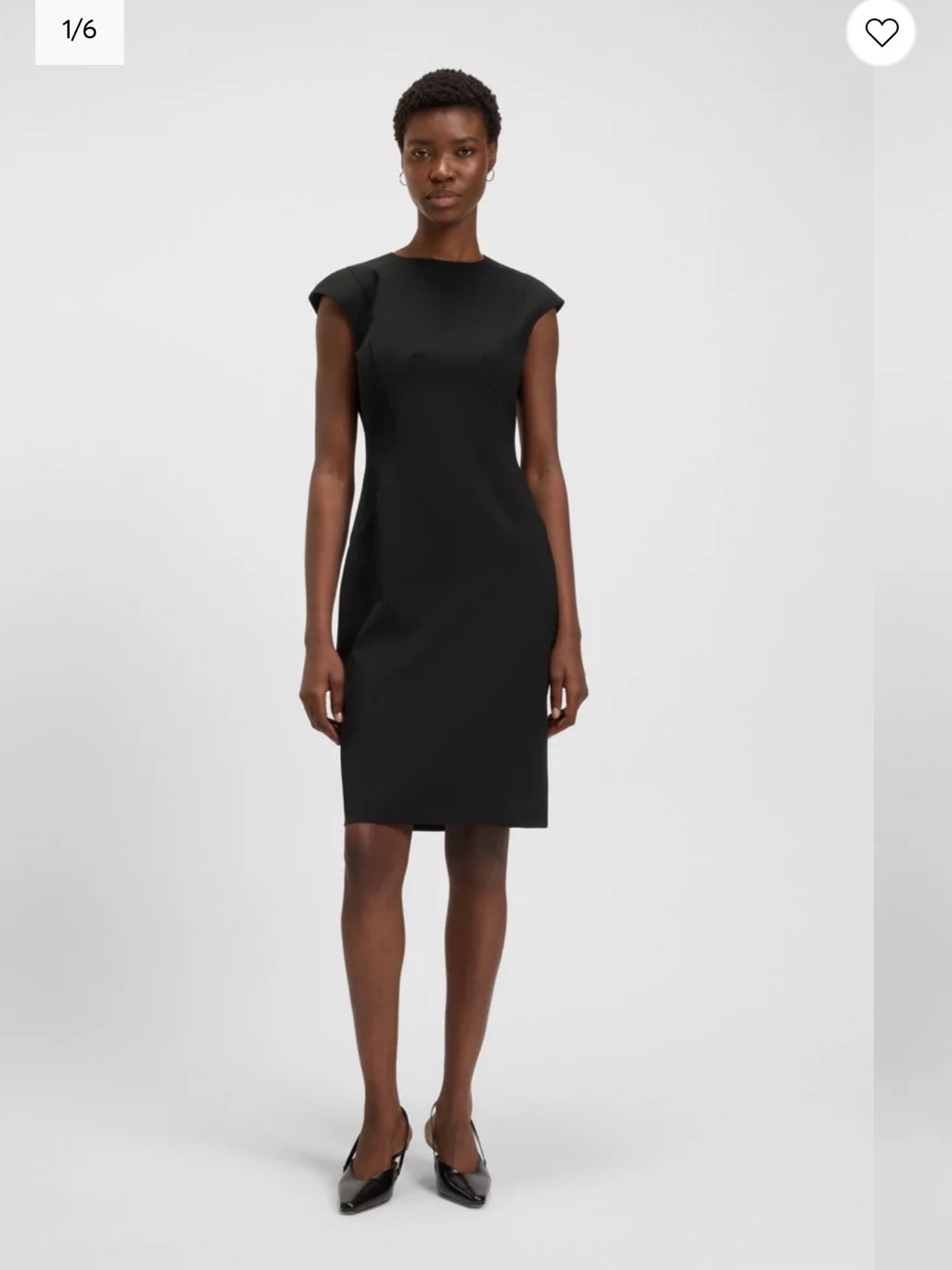 Euc Hugo Boss Virgin-Wool Dress In A Slim Fit
